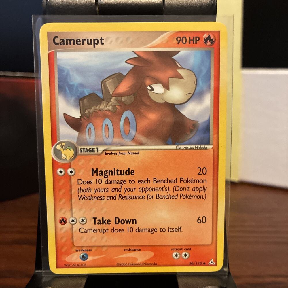 Camerupt 36/110 Holon Phantoms - Uncommon Pokemon Nintendo Card 2006 Vintage 53